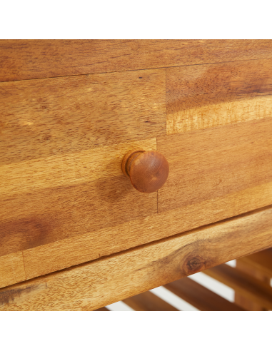 Mobiletto da Giardino con cassetto Naturale 78 x 36,5 x 78cm