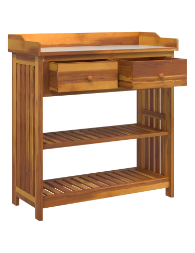 Mobiletto da Giardino con cassetto Naturale 93 x 41,5 x 98cm