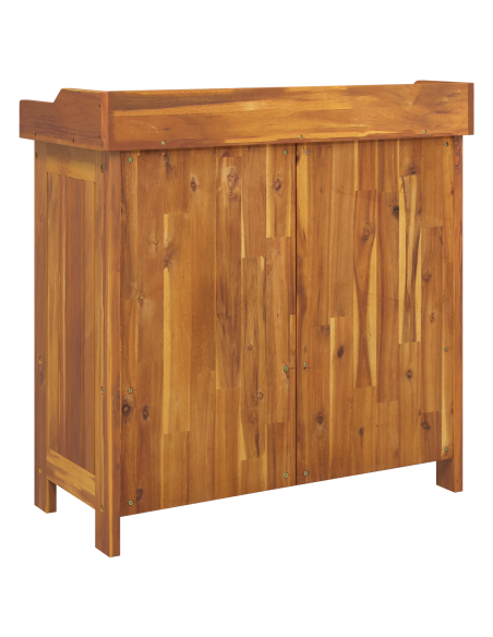 Mobiletto da Giardino con cassetto Marrone 78 x 36.5 x 78 cm