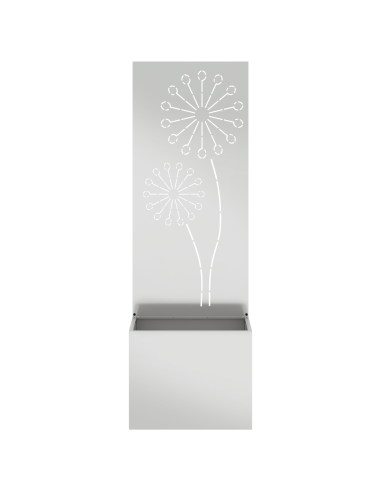 Schermo per privacy in giardino Traforo Argento 50 x 140 cm