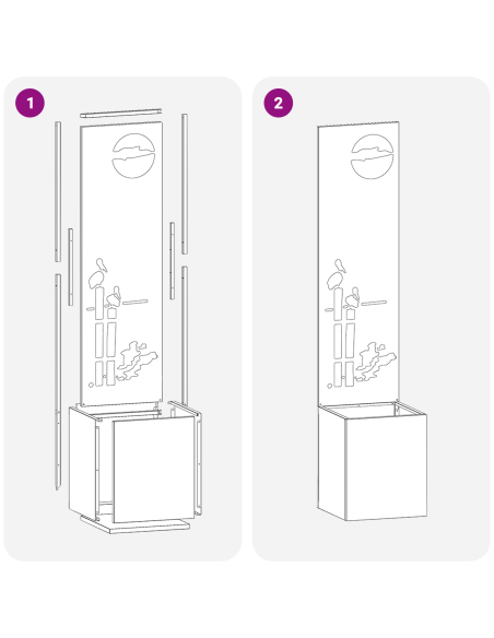 Schermo per privacy in giardino Oliver verde 32 x 140 cm