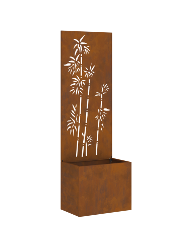 Schermo per privacy in giardino Floreale Ruggine 50 x 140 cm