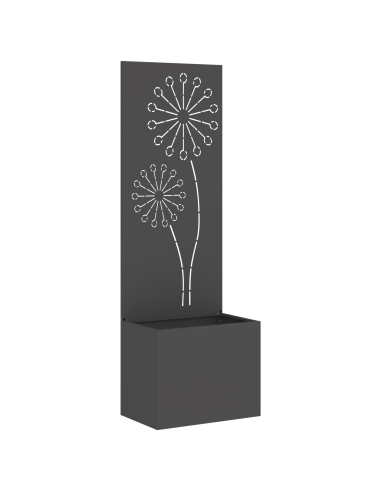 Schermo per privacy in giardino Traforo Nero 50 x 140 cm