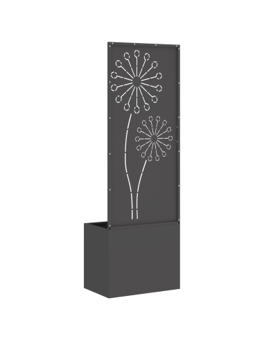 Schermo per privacy in giardino Traforo Nero 50 x 140 cm