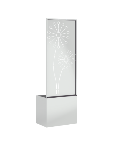 Schermo per privacy in giardino Traforo Argento 50 x 140 cm