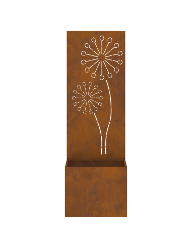 Schermo per privacy in giardino Traforo Ruggine 50 x 140 cm