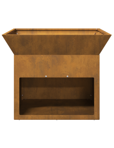 Focolare Ruggine 50 x 50 x 40 cm acciaio corten 2
