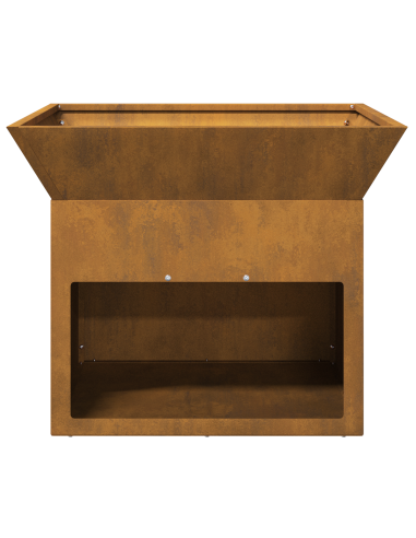 Focolare Ruggine 50 x 50 x 40 cm acciaio corten