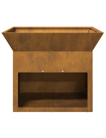 Focolare Ruggine 50 x 50 x 40 cm acciaio corten