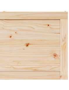 Porta scorrevole Marrone 80 x 208 cm Legno di pino massello 2