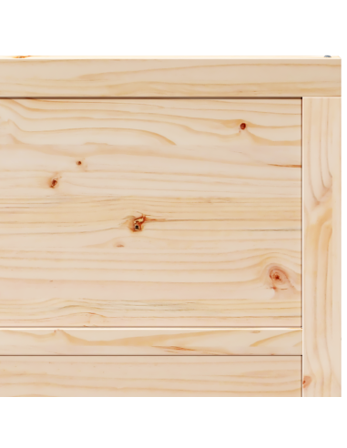 Porta scorrevole Marrone 80 x 208 cm Legno di pino massello