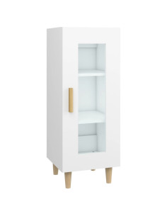 Credenza Bianca 34,5x34x90 cm in Legno Multistrato