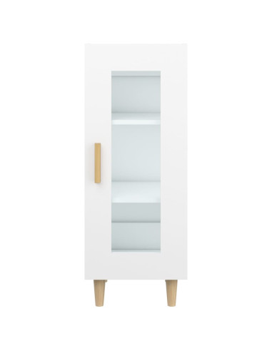 Credenza Bianca 34,5x34x90 cm in Legno Multistrato
