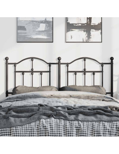 Testiera in Metallo Nero 135 cm