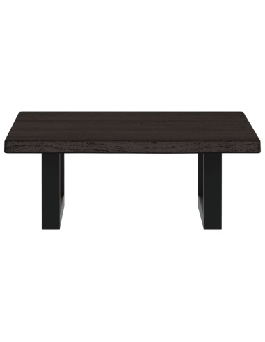 Ripiano a Parete per Lavabo in Acciaio e Massello di Rovere