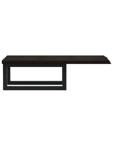 Ripiano a Parete per Lavabo in Acciaio e Massello di Rovere