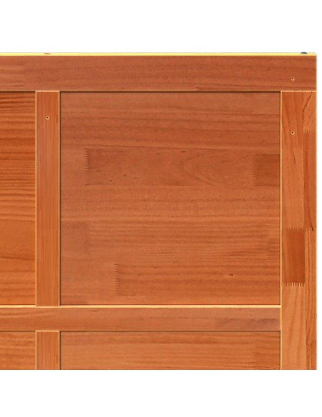Porta del fienile Marrone 80 x 210 cm Legno di pino massello