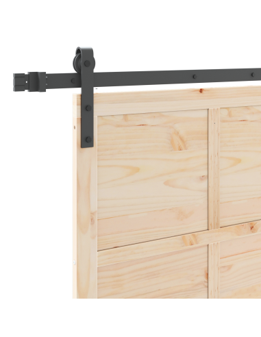 Porta scorrevole Marrone 80 x 208 cm Pino massello