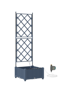 Vaso da giardino Grigio 120 x 120 x 142 cm Acciaio 2