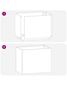 Vaso da giardino Nero 50 x 32 x 40 cm Acciaio laminato a freddo 2