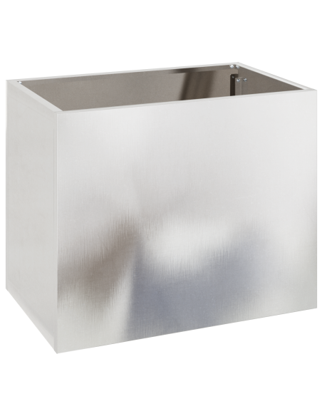Vaso da giardino Argento 50 x 32 x 40 cm Acciaio inossidabile