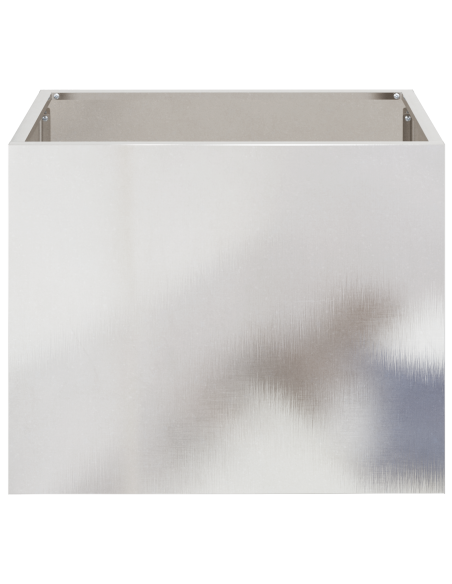 Vaso da giardino Argento 50 x 32 x 40 cm Acciaio inossidabile