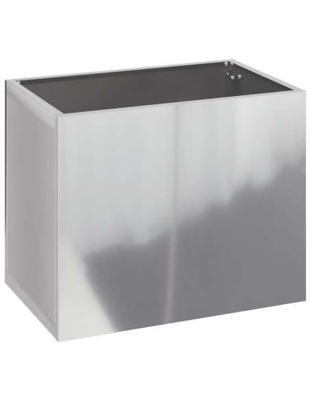 Vaso da giardino Argento 50 x 32 x 40 cm Acciaio zincato