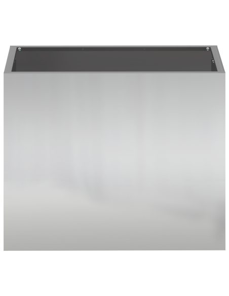 Vaso da giardino Argento 50 x 32 x 40 cm Acciaio zincato