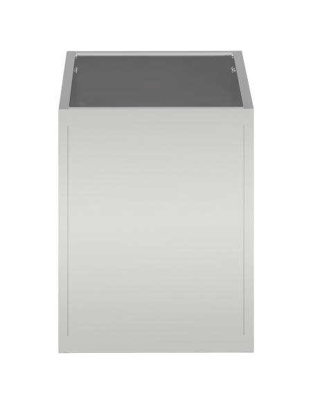 Vaso da giardino Argento 50 x 32 x 40 cm Acciaio zincato