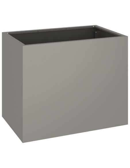 Vaso da giardino Marrone 50 x 32 x 40 cm Acciaio invecchiato