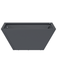 Vaso da giardino 5 pcs Antracite 35 x 35 x 15 cm