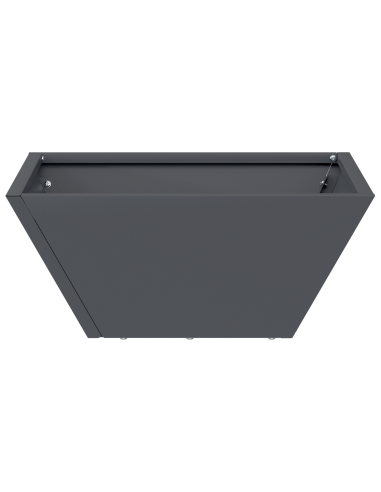 Vaso da giardino 5 pcs Antracite 35 x 35 x 15 cm