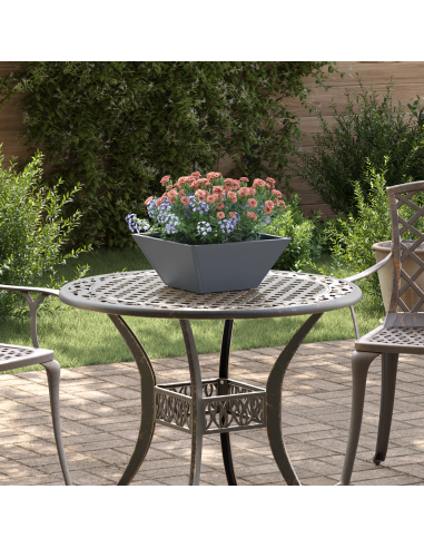 Vaso da giardino 5 pcs Antracite 35 x 35 x 15 cm