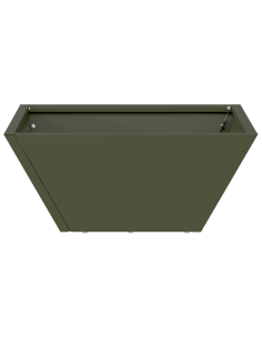 Vaso da giardino 5 pcs Verde oliva 35 x 35 x 15 cm