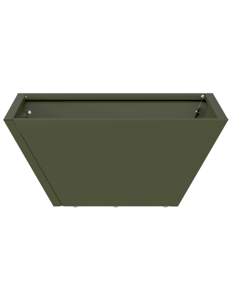 Vaso da giardino 5 pcs Verde oliva 35 x 35 x 15 cm