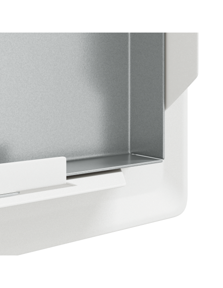 Pannello di Accesso 2 pcs Bianco 23 x 23 x 3 cm Acciaio