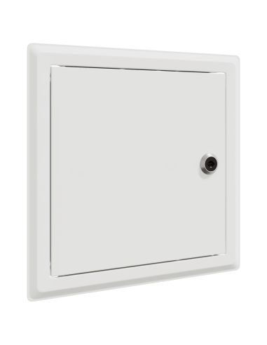 Pannello di Accesso 2 pcs Bianco 23 x 23 x 3 cm Acciaio