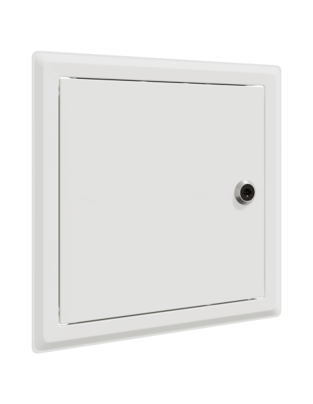 Pannello di Accesso 2 pcs Bianco 23 x 23 x 3 cm Acciaio
