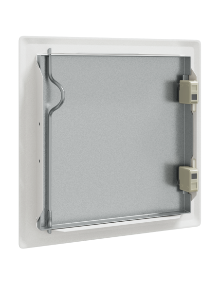 Pannello di Accesso 2 pcs Bianco 23 x 23 x 3 cm Acciaio