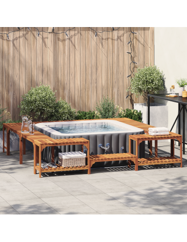 Circonferenza per Vasca Idromassaggio Marrone 250 x 250 cm