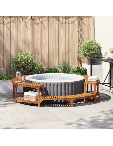 Circonferenza per Vasca Idromassaggio Marrone Ø255 x 55,5 cm