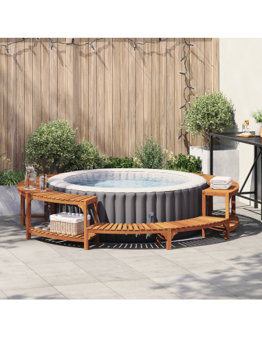 Circonferenza per Vasca Idromassaggio Marrone Ø275 x 55,5 cm