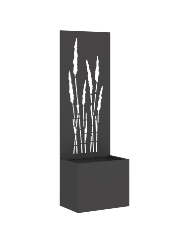 Schermo per privacy in giardino Traforo Nero 50 x 140 cm