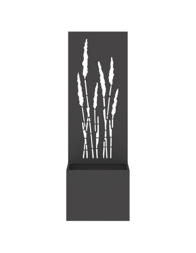 Schermo per privacy in giardino Traforo Nero 50 x 140 cm