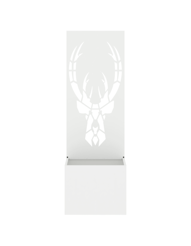 Schermo per privacy in giardino Bianco 50 x 140 cm