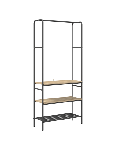 Stendibiancheria con lo scaffale Rovere Sonoma 77 x 30 x 171 cm