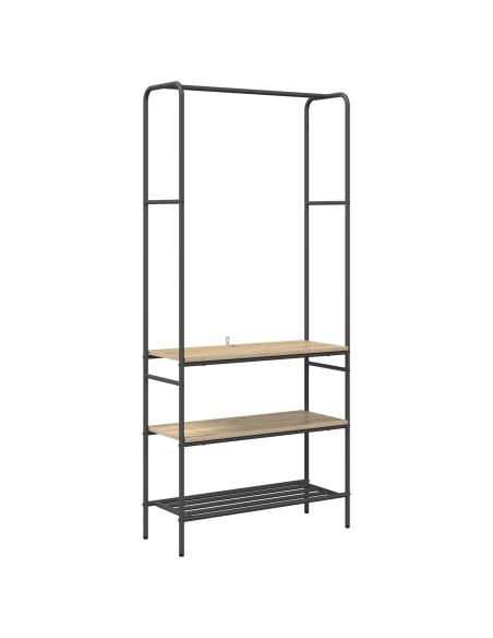 Stendibiancheria con lo scaffale Rovere Sonoma 77 x 30 x 171 cm