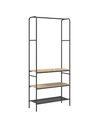 Stendibiancheria con lo scaffale Rovere Sonoma 77 x 30 x 171 cm