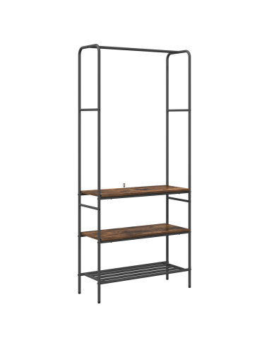 Stendibiancheria Rovere fumé 77 x 30 x 171 cm Legno multistrato