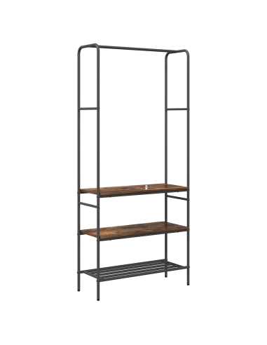 Stendibiancheria Rovere fumé 77 x 30 x 171 cm Legno multistrato